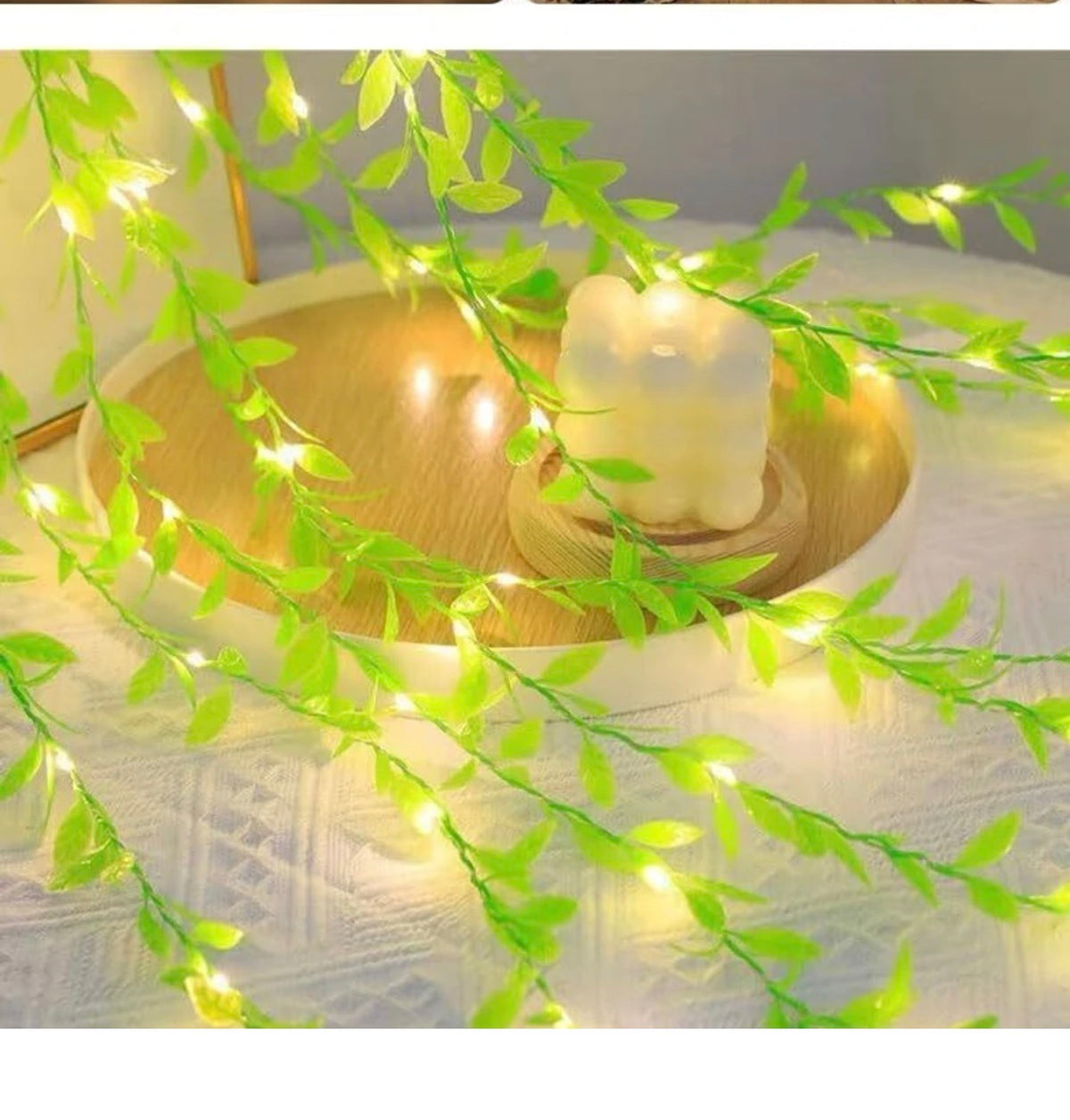 Green Leaf Curtain Ultra Bright Light