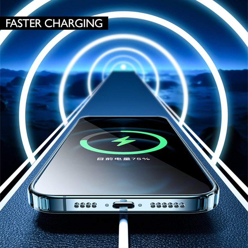 Premium Transparent Ultra Hybrid Mag Safe Compatible TPU & PC Back Case By