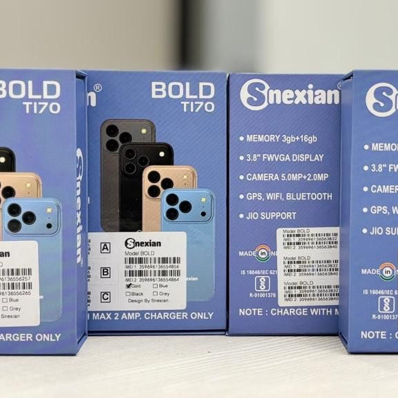 Snexian BOLOD 17 mini world,smallest smart phone triple camera, dual SIM