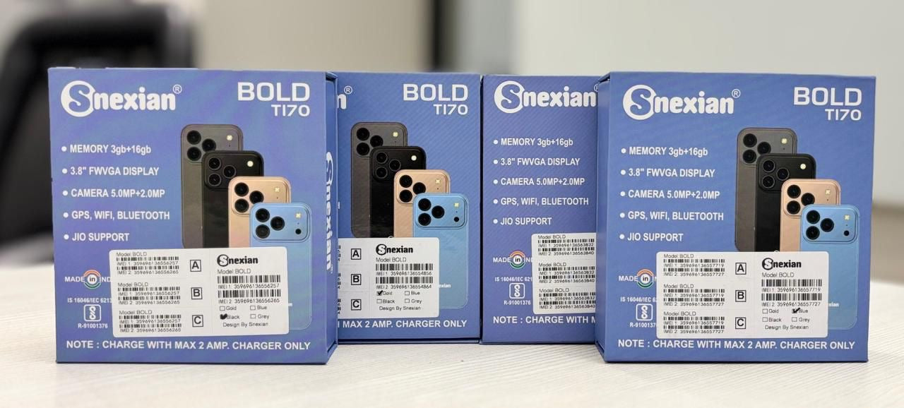 Snexian BOLOD 17 mini world,smallest smart phone triple camera, dual SIM