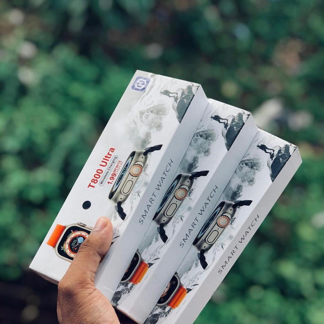 i watch Pro T800 Series 8 Ultra Budget Smartwatch | 1.99 Infinity Display, Aluminium Case