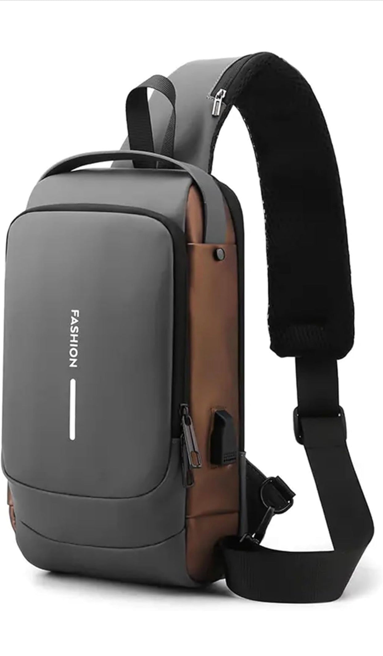 Multifunction Password Anti-Theft Sacgear Backpack Sling Bag Shoulder Crossbody Chest Bag with USB Charging Port Lightweight