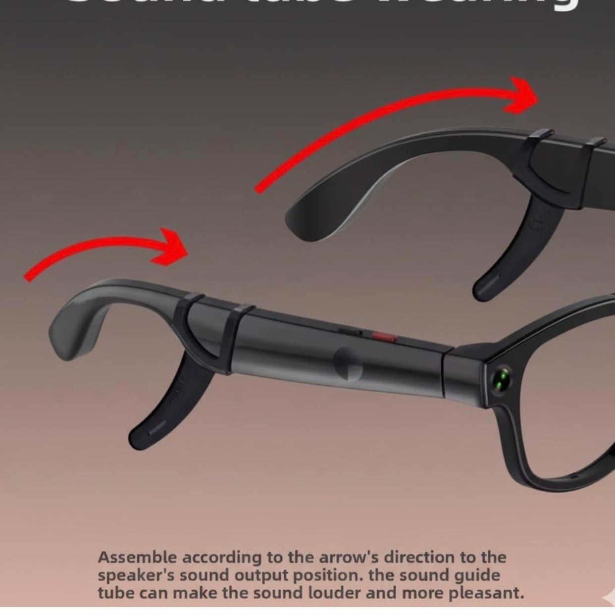AI Video Smart Glasses for Men & Women- 8MP HD Video Recording Camera, Bluetooth Audio/Calls, Voice Assistant for Outdoor Sports & Driving