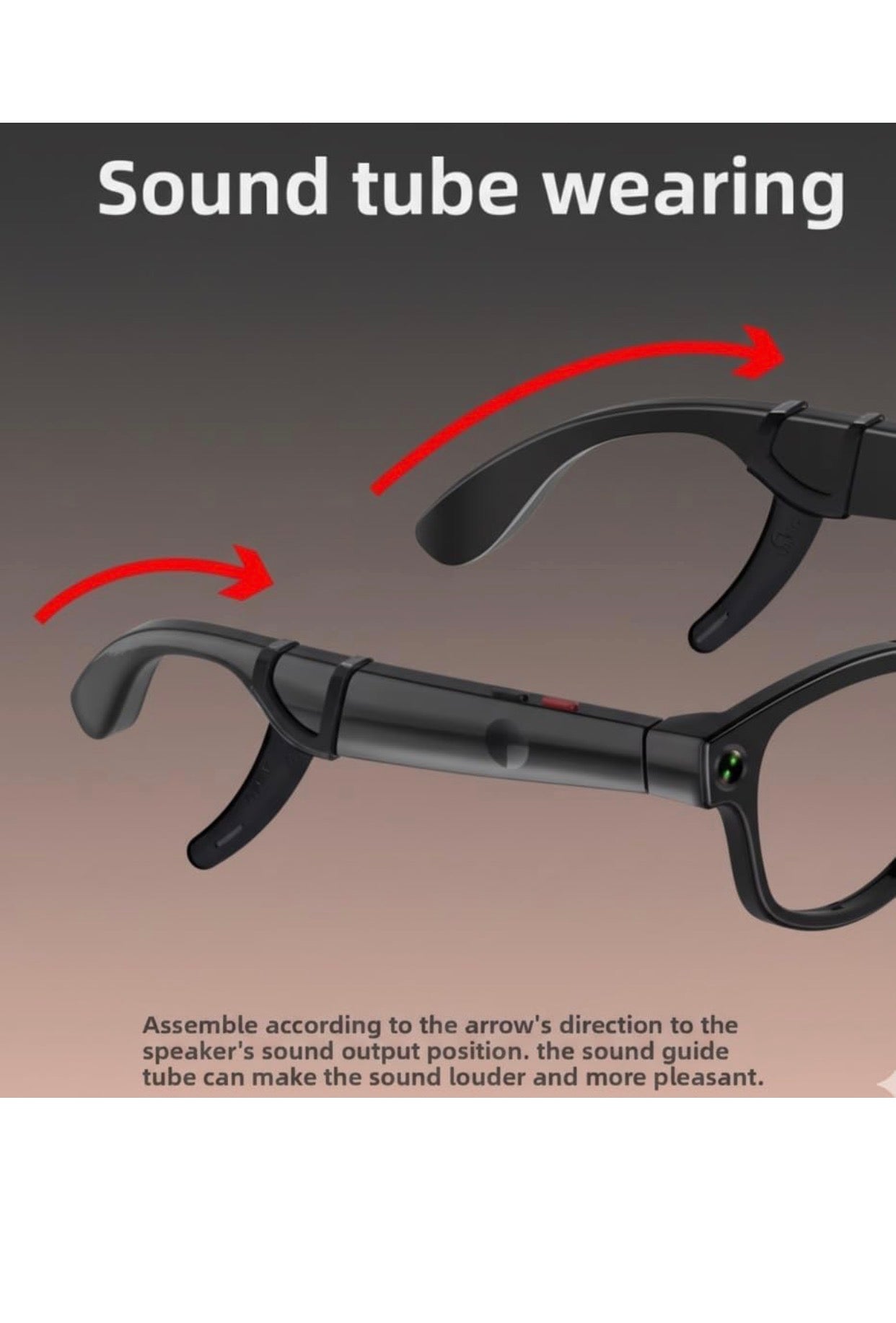 AI Video Smart Glasses for Men & Women- 8MP HD Video Recording Camera, Bluetooth Audio/Calls, Voice Assistant for Outdoor Sports & Driving