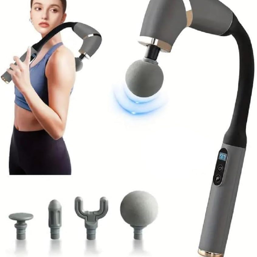 EXTENDED HANDLE MASSAGER BLD-339 Gun for Back, Neck, & Muscle Pain Relief