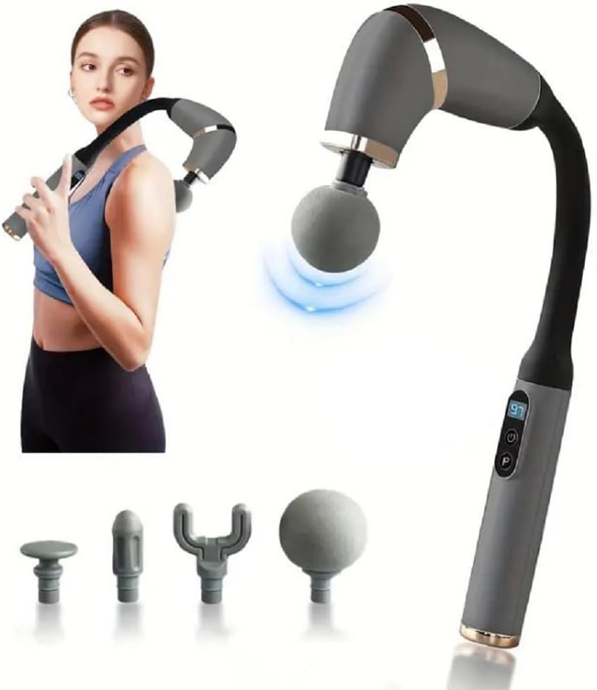 EXTENDED HANDLE MASSAGER BLD-339 Gun for Back, Neck, & Muscle Pain Relief