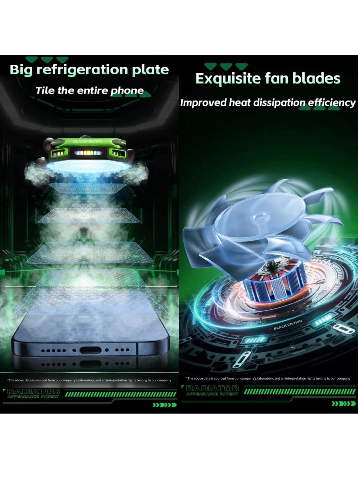 Magnetic Phone Cooler & Holder with Removable Battery | 7-Speed Semiconductor RGB Gaming Refrigeration | Portable External Radiator for Cooling Device and Smooth Working.