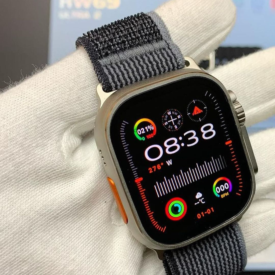 Hw69 Ultra 2 Amoled 2.01 inch Screen Zinc Alloy Chat GPT Series 9 Ultra 2 BT Call Smart Watch HW69 Ultra 2Amoled Screen 1GB ROM Local music game ChatGPT Compass, Bluetooth