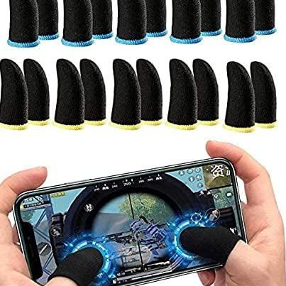 Material: Made of conductive fiber and spandex Sensitive Operation:The blend of copper fiber and conductive fiber makes the finger sleeve set more conductive, more sensitive to manipulation, and more precise touch of playing games. This phone gaming fingertip gloves are breathable and moisture wicking, which can provide a good touch feeling.