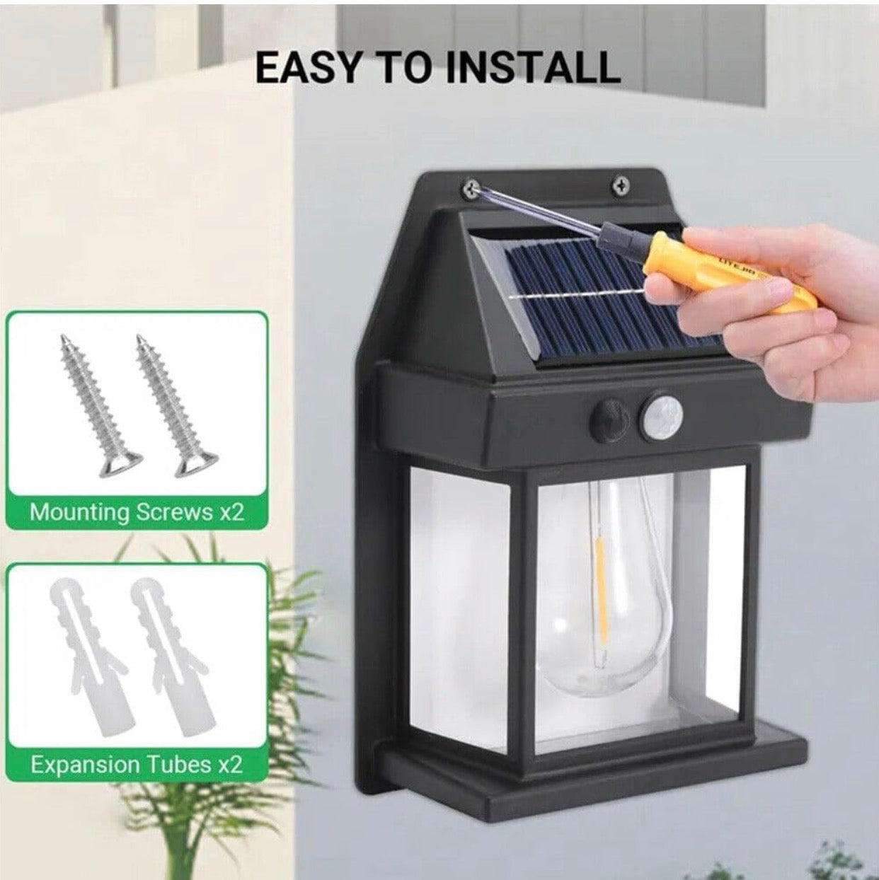 Solar Wall Lantern With Three Modes