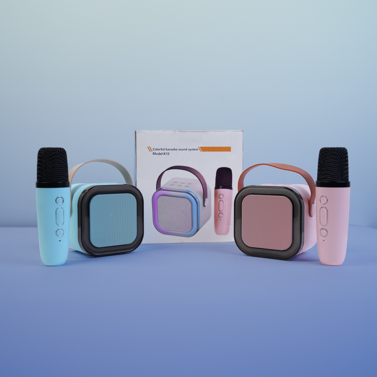 K ,12 Mini Portable Speaker Wireless Karaoke Mic Speaker