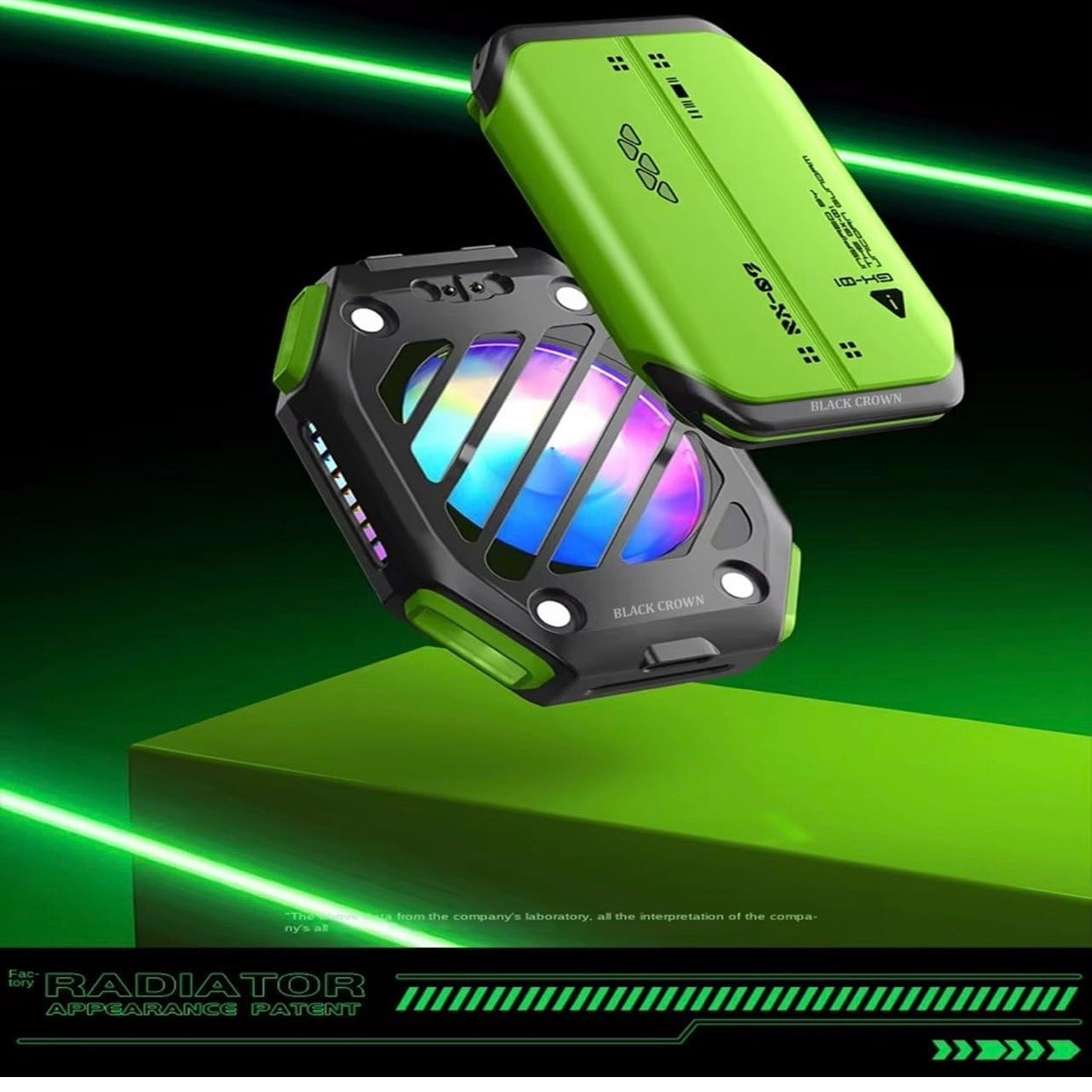 Magnetic Phone Cooler & Holder with Removable Battery | 7-Speed Semiconductor RGB Gaming Refrigeration | Portable External Radiator for Cooling Device and Smooth Working.