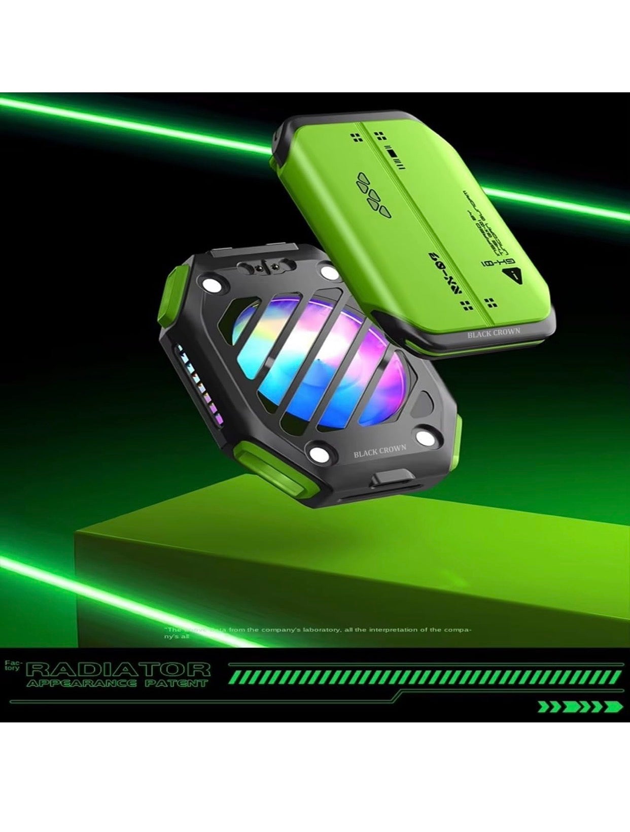 Magnetic Phone Cooler & Holder with Removable Battery | 7-Speed Semiconductor RGB Gaming Refrigeration | Portable External Radiator for Cooling Device and Smooth Working.