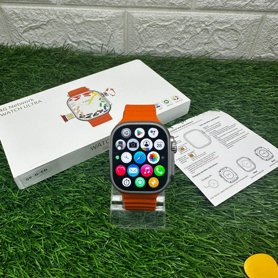 S12 Ultra SIM card android 4G smartwatch Rotating 360Camera 2GB RAM