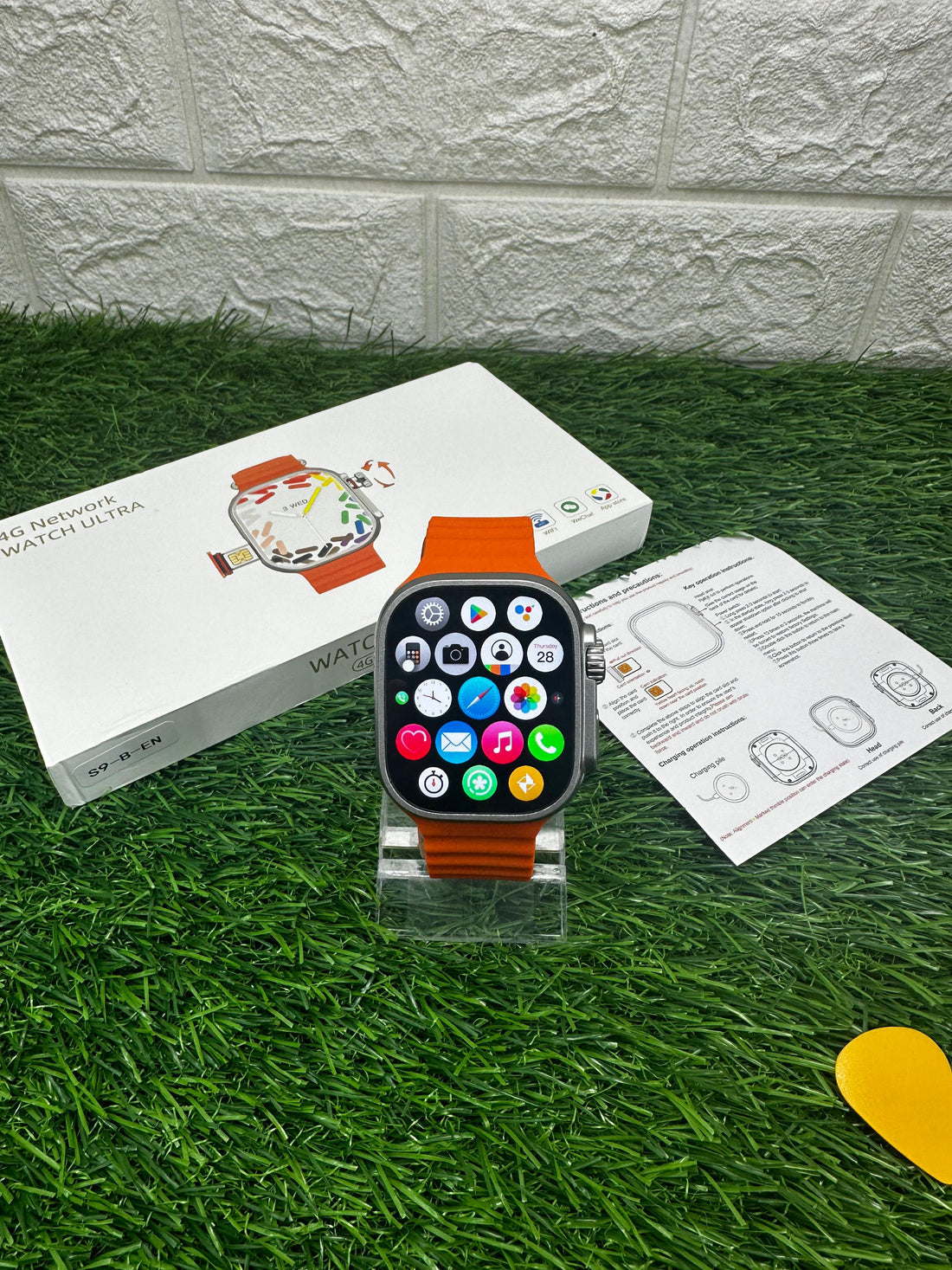 S12 Ultra SIM card android 4G smartwatch Rotating 360Camera 2GB RAM