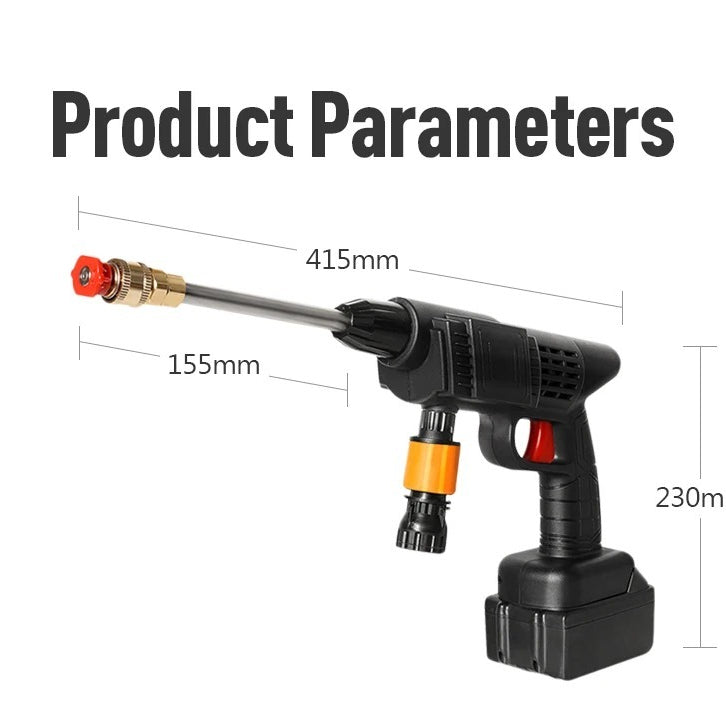 Portable Car Cordless Wash Water Gun 48V 9000mAh 15000rpm High Pressure Lithium Battery Pump Auto
Wash Machine Car Wash