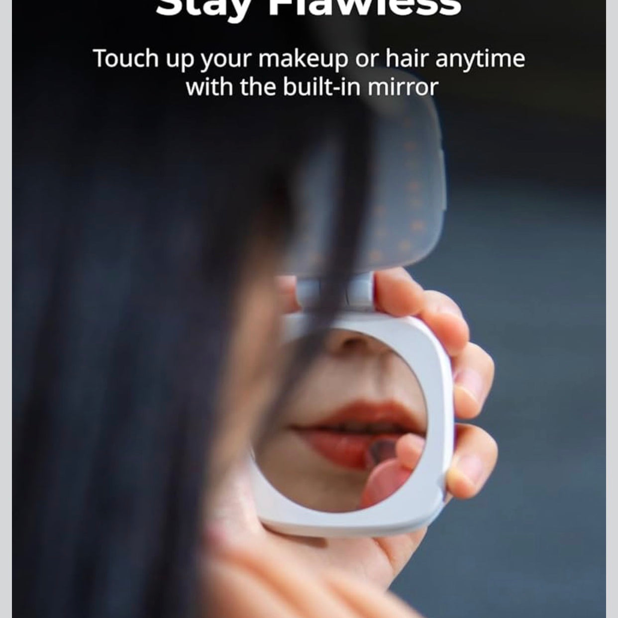 Magnetic Selfie Light for iPhone, Phone Light with a Mirror, Instant Attachment for MagSafe, for Selfies, Video.