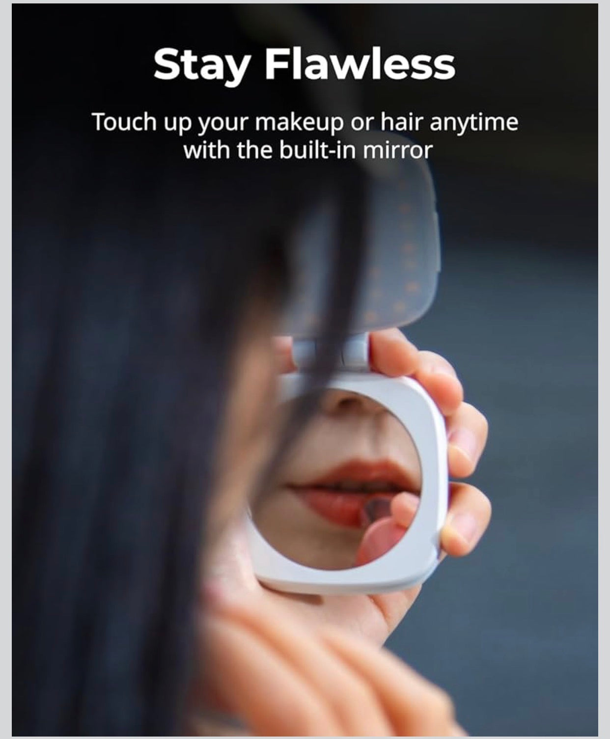 Magnetic Selfie Light for iPhone, Phone Light with a Mirror, Instant Attachment for MagSafe, for Selfies, Video.