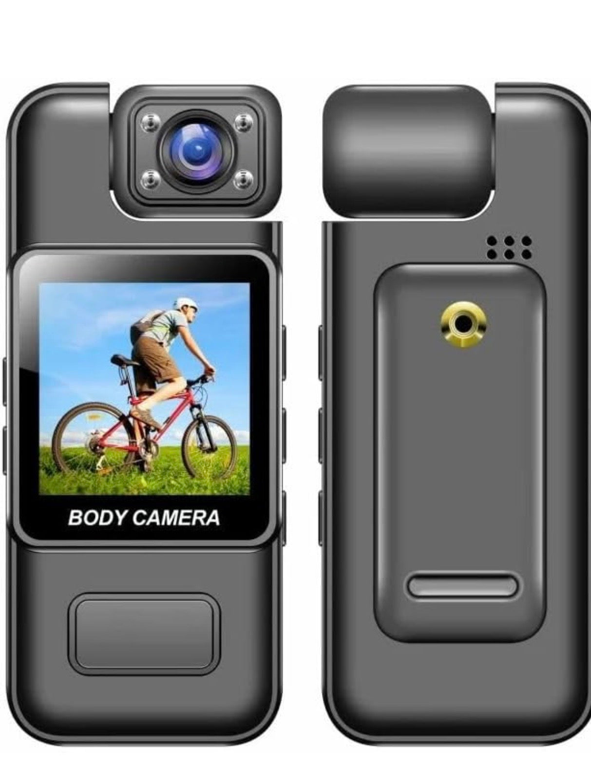 4K HD Digital Video Body Camera/Sports Camera/Travel Recorder With180-degree Rotating Lens