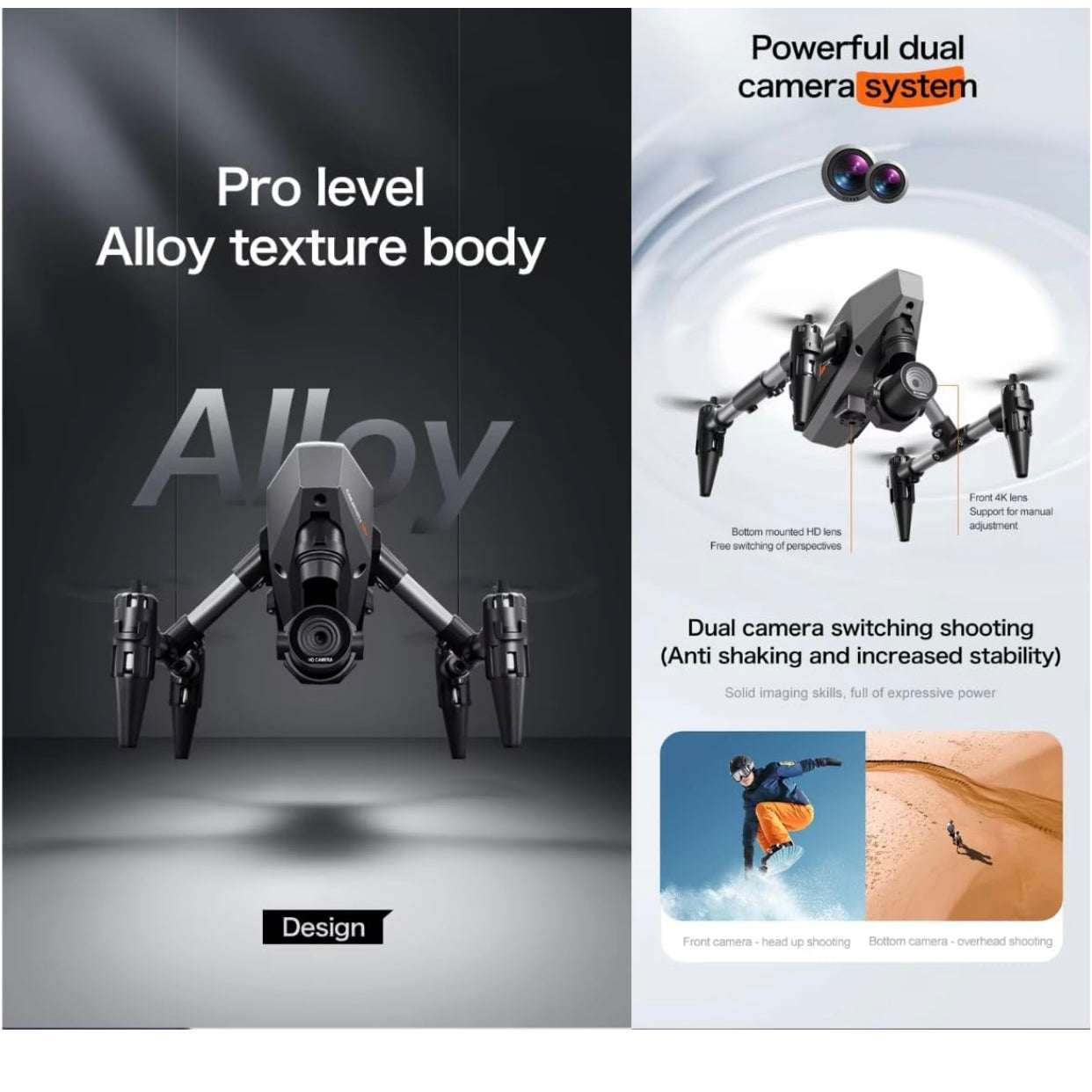 XD1 DRONE Drone-with-1080P-Camera-One-Key-Take-Off-Land-4K