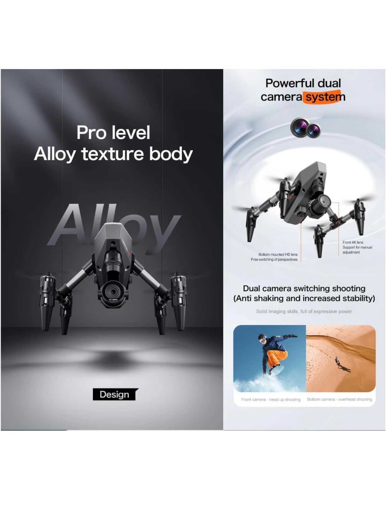 XD1 DRONE Drone-with-1080P-Camera-One-Key-Take-Off-Land-4K