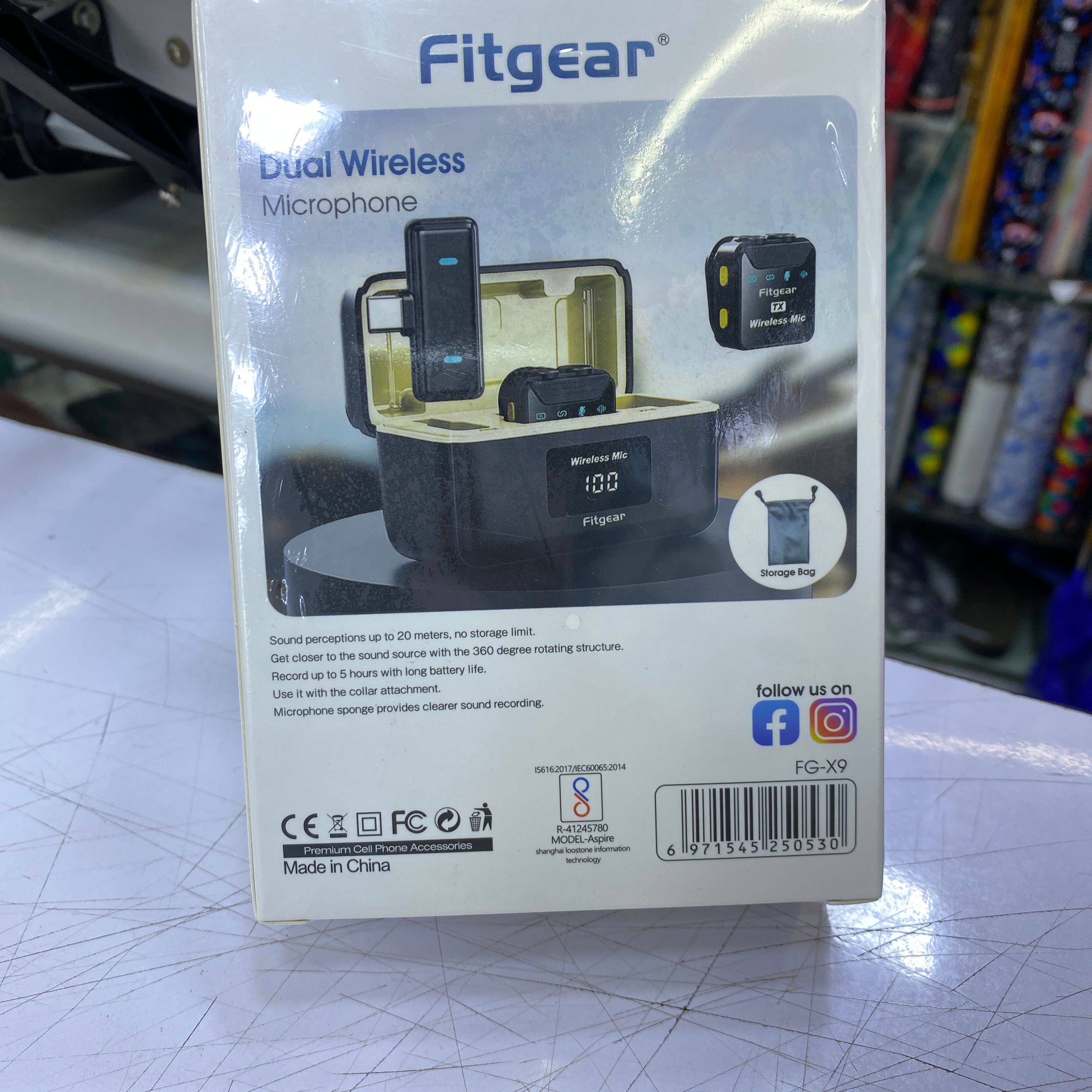 Dual Wireless mic for iPhone android 2 in 1 clear recording