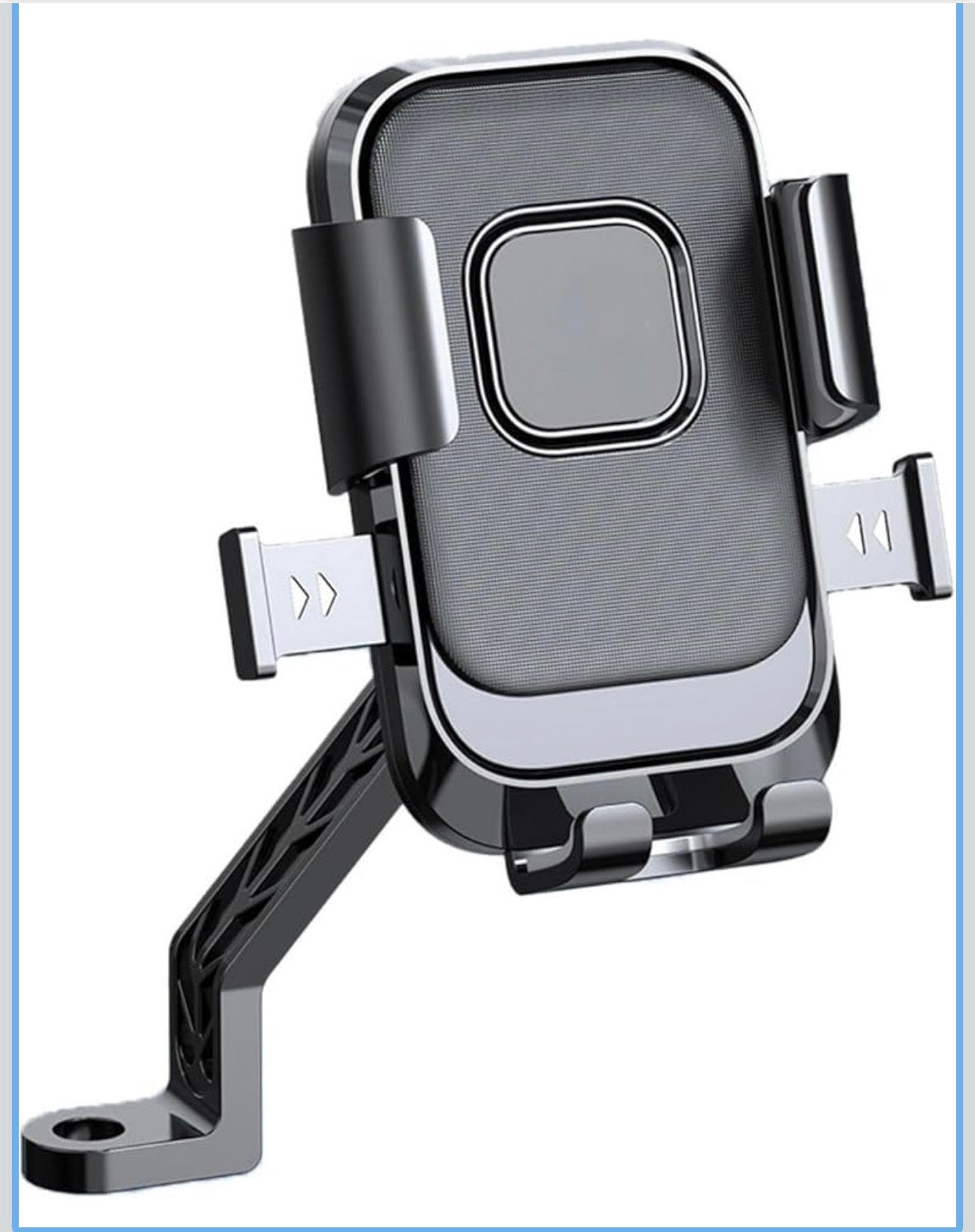 Bike Mobile Mirror Holder – One-Click Lock, Anti-Shake, 360° Rotation – Firm Grip Phone Mount for Scooty, Activa, Jupiter, Electric Scooters & Motorcycles