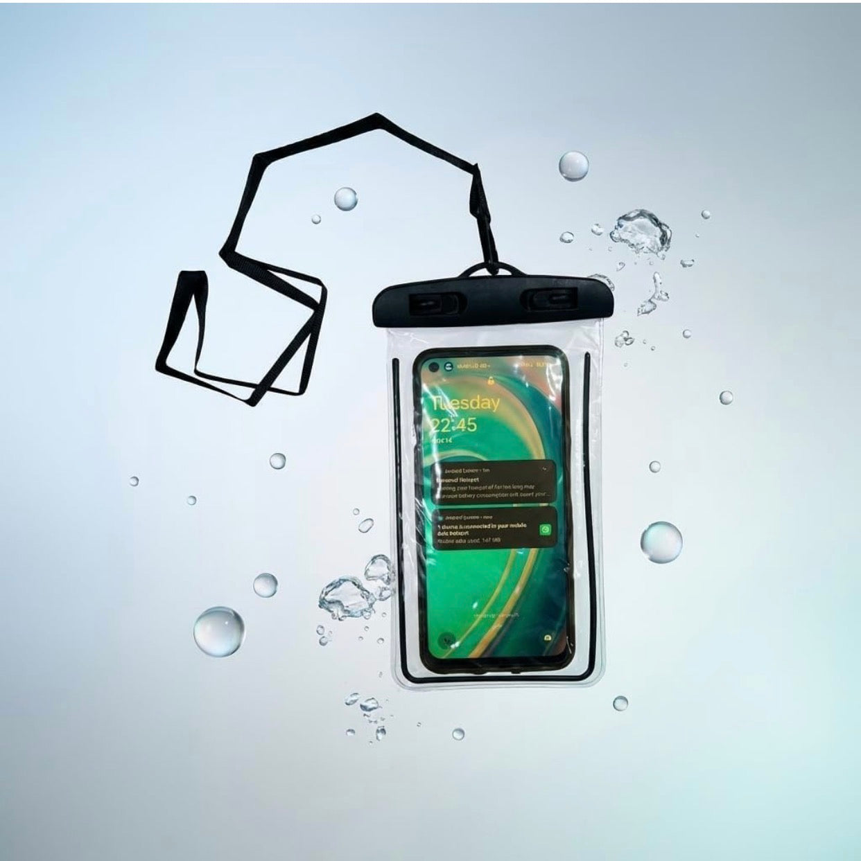 PREMIUM WATERPROOF MOBILE COVER WITH NECK STRAP 💧📱