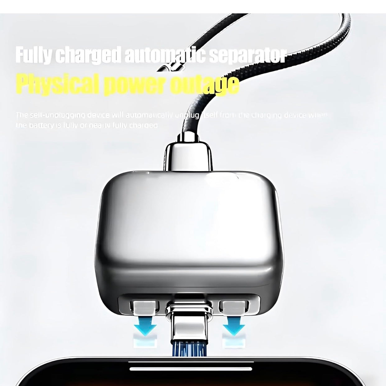 Smart Charger mini Adapter with Auto Power disconnector | Light Weight | for Android, iOS, Tablet etc
