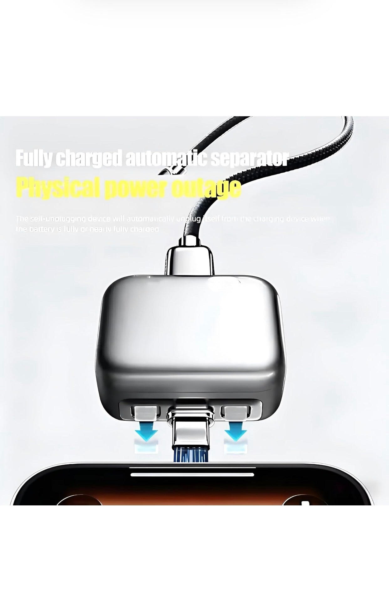 Smart Charger mini Adapter with Auto Power disconnector | Light Weight | for Android, iOS, Tablet etc