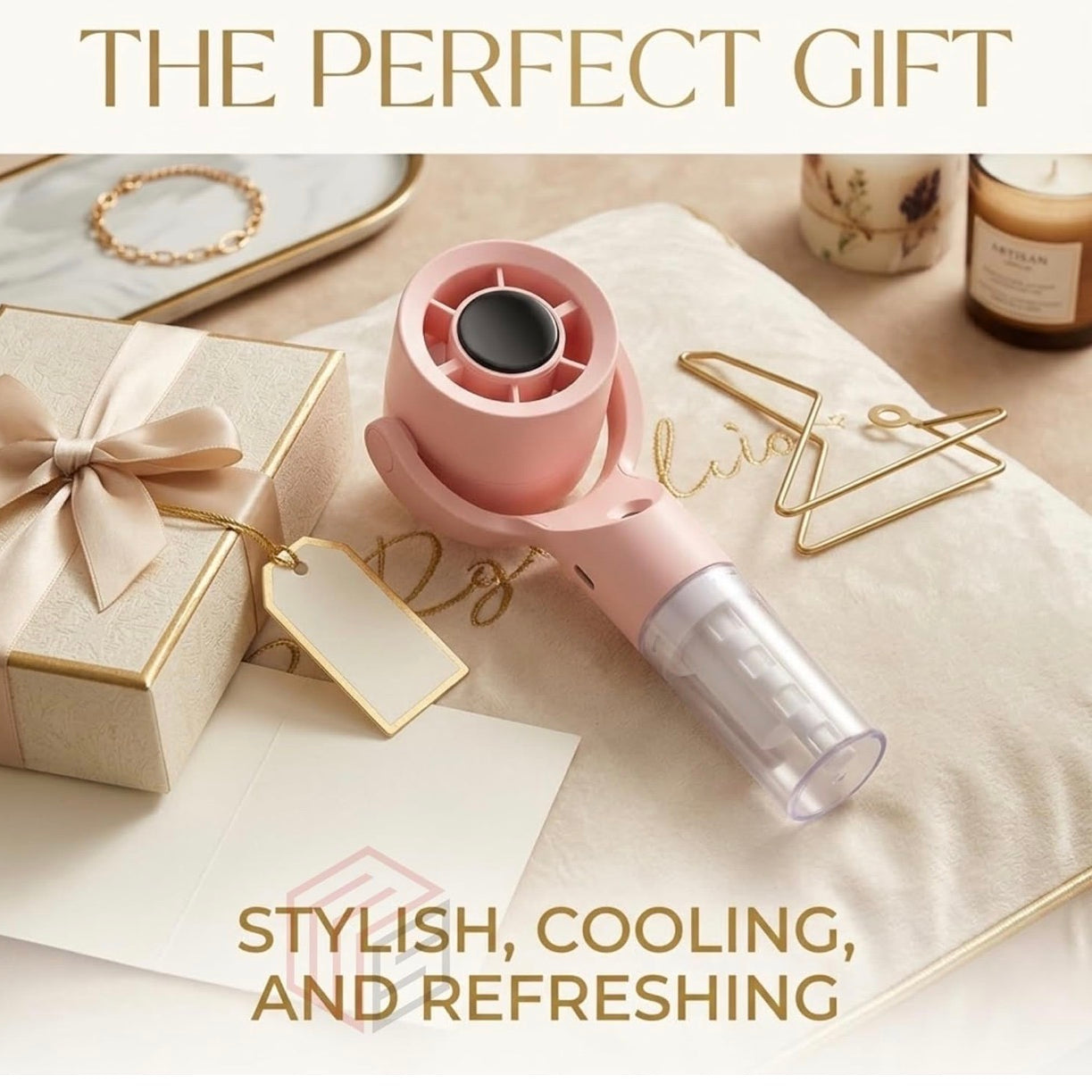 3 Speed Hand Spray Fan – Handheld Mist Fan Gift, Child-Safe Summer Cooling, Portable USB Rechargeable Fan, Desktop Cooling, Hot Weather Gift