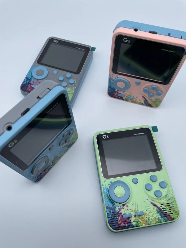 G5 Mini Retro Handheld Video Game Console – 500+ Classic Games | 3.0-Inch Display | Rechargeable Battery | Portable Gaming