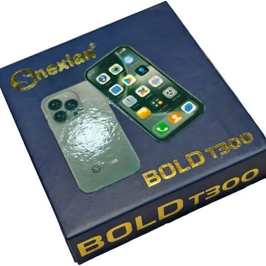 Snexian BOLD T300 New Bold T150 Mini Smartphone 3 Inch IPS Display Screen Small Mobile Phone (Light Blue,16GB) (2GB Ram) jio support