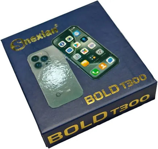 Snexian BOLD T300 New Bold T150 Mini Smartphone 3 Inch IPS Display Screen Small Mobile Phone (Light Blue,16GB) (2GB Ram) jio support