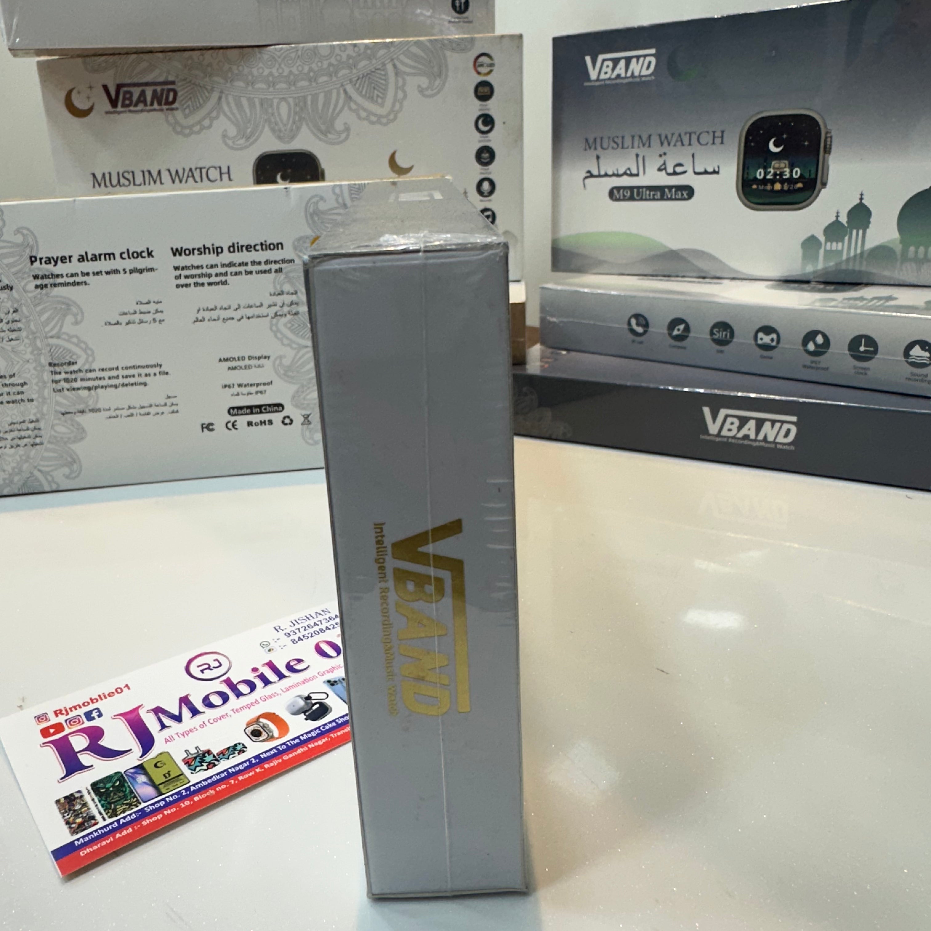 Muslim Smartwatch M9 Ultra Max – Black Color , silver