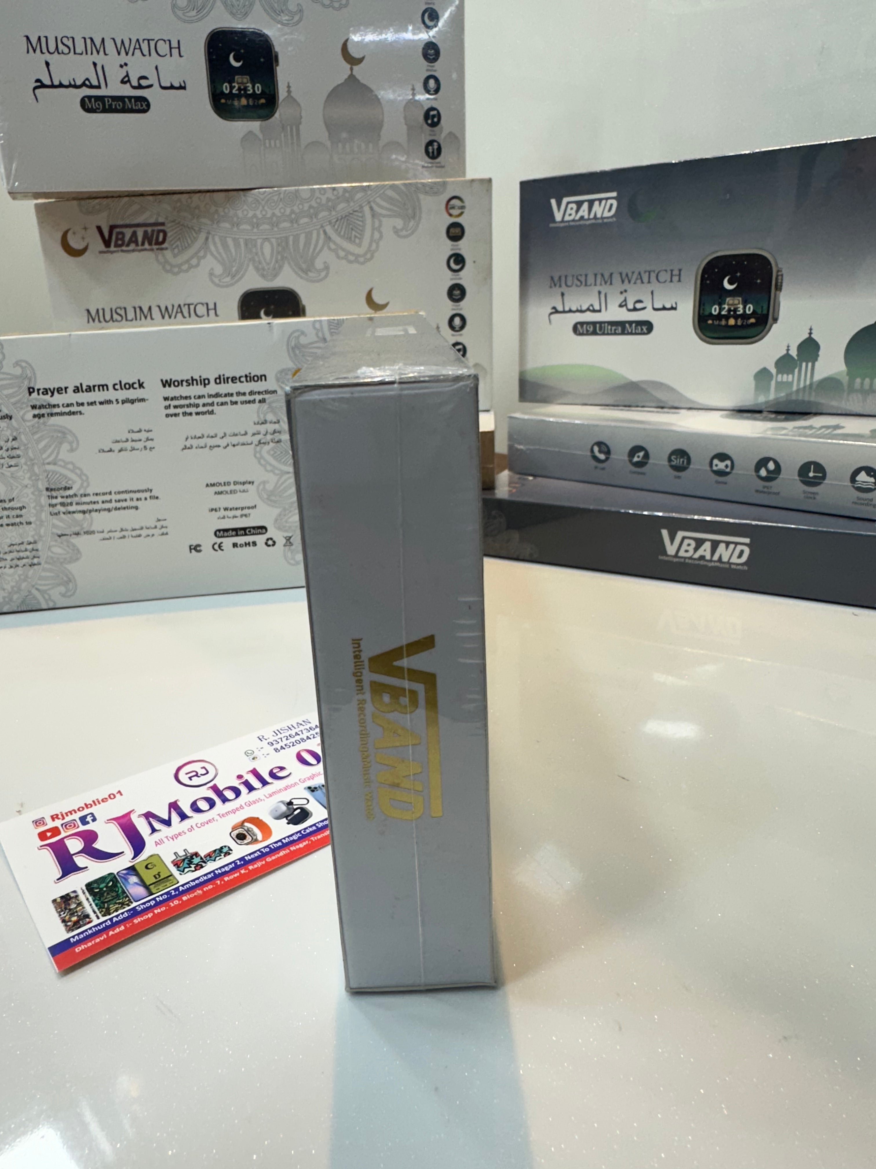 Muslim Smartwatch M9 Ultra Max – Black Color , silver