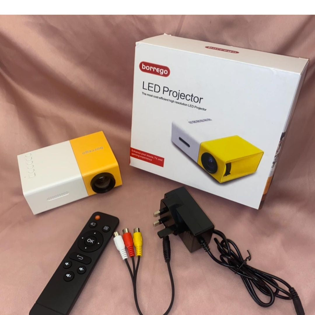 Mini Portable (600 Lumens Video 1080P)High Resolution LED Projector YG-300
