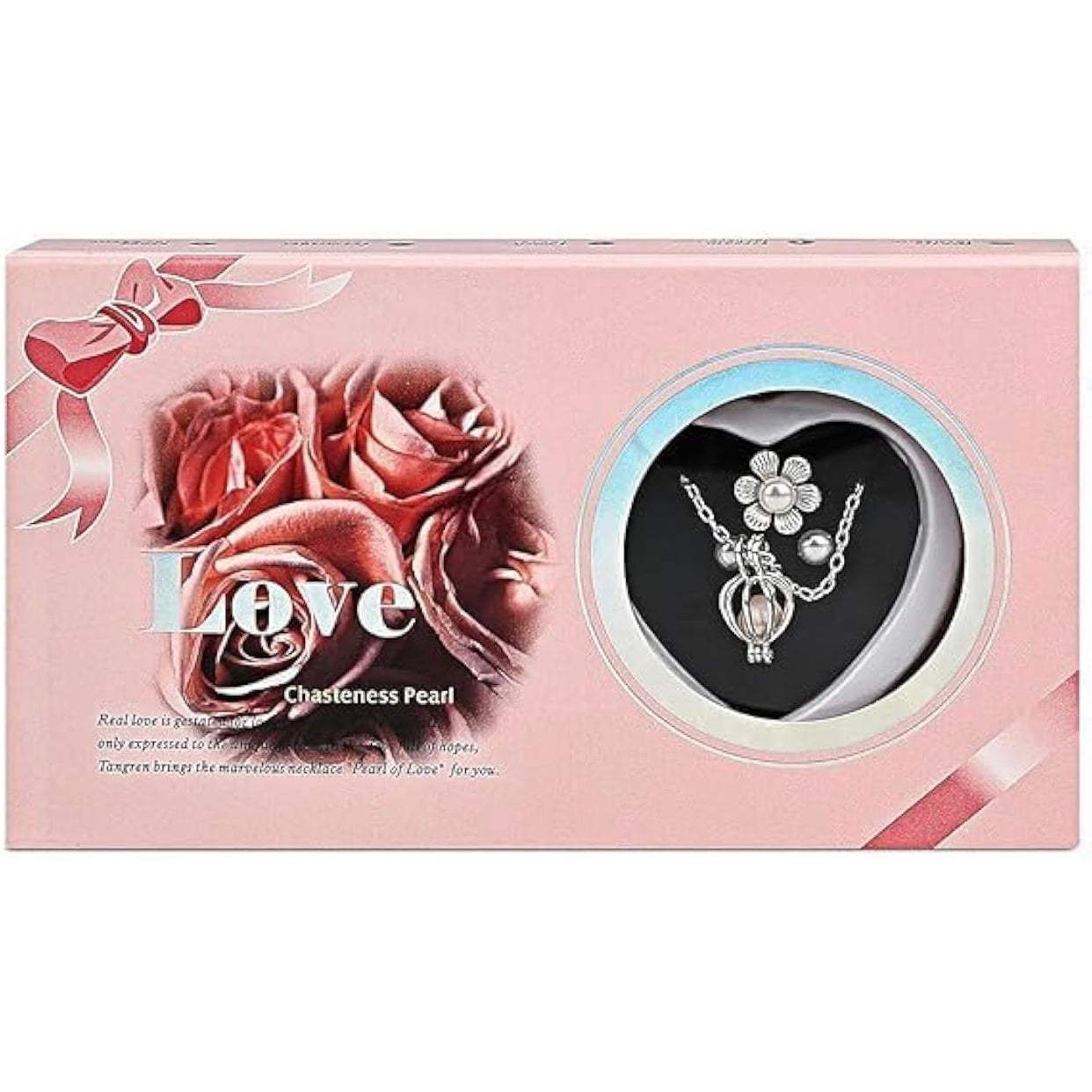 WomenLove Wish White Pearl Kit - Your Own Pearl Pendant love pearl necklace kit with Earrings Valentine Gifts for Girlfriend