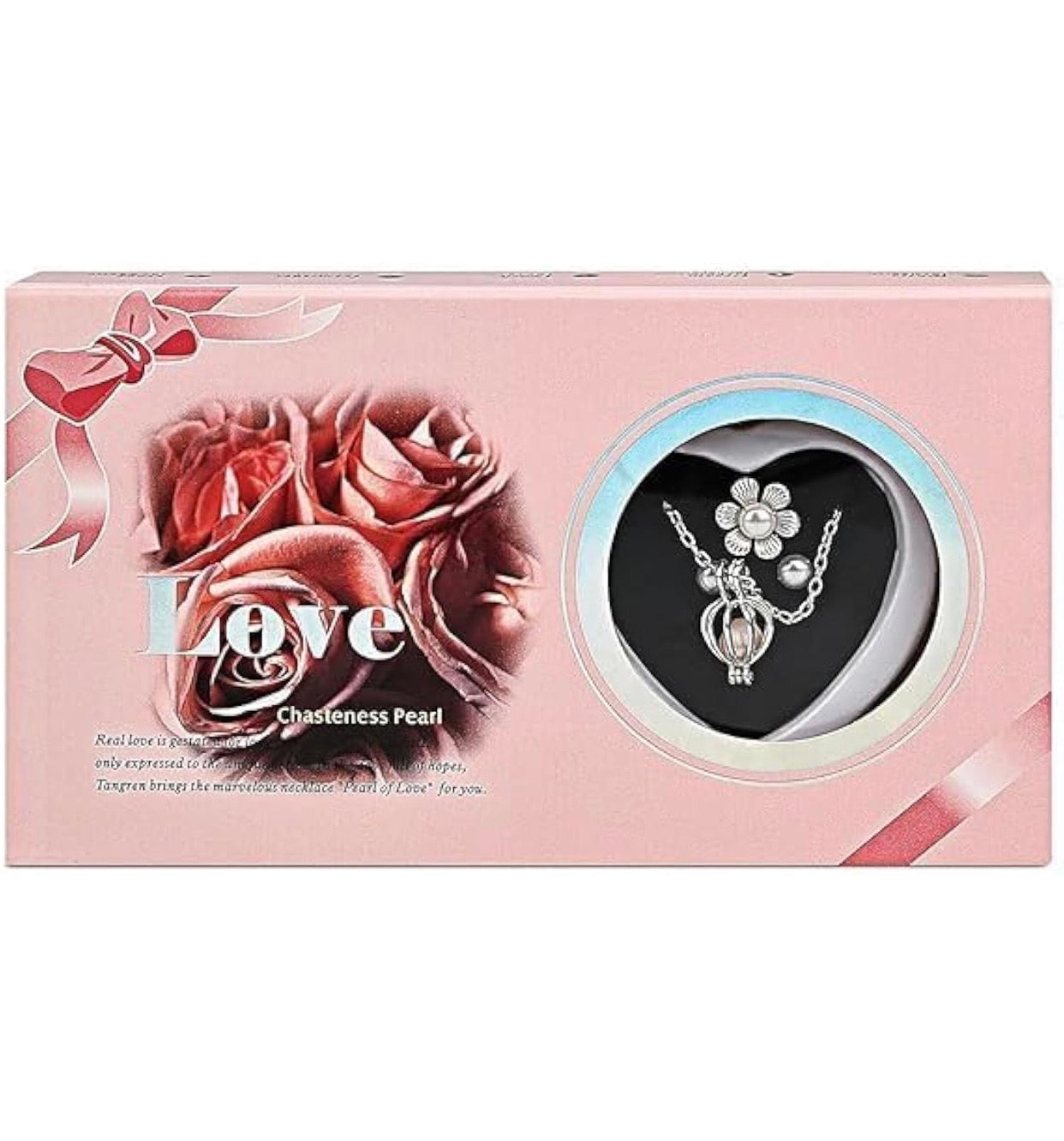 WomenLove Wish White Pearl Kit - Your Own Pearl Pendant love pearl necklace kit with Earrings Valentine Gifts for Girlfriend