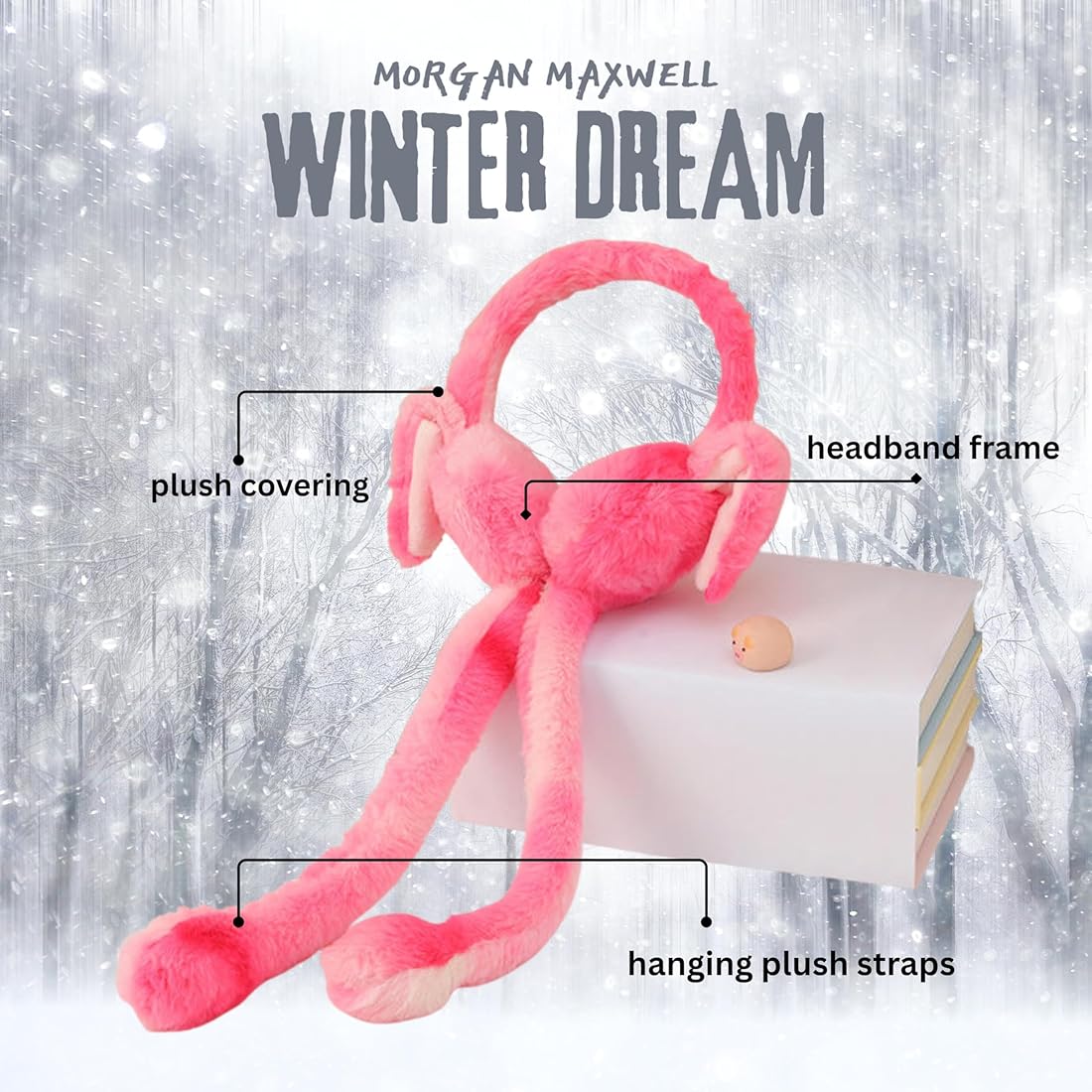 Plush Bunny Ear Muffs - Fluffy Rabbit Ear Headband, Cozy Winter Ear Warmers, Cute Cosplay Hair Accessory