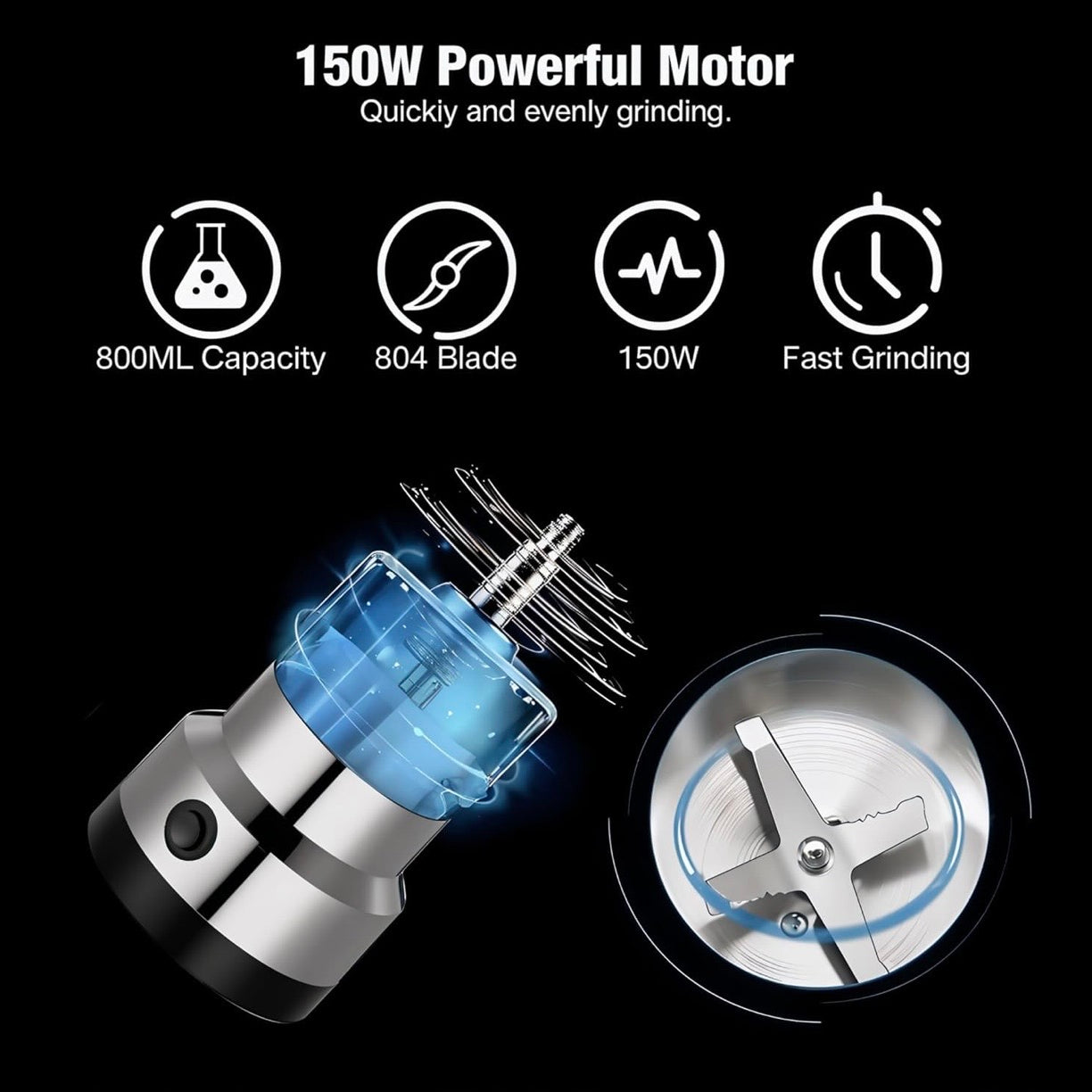 Multifunction Smash Machine Household Electric Cereals Grain Grinder Coffee Bean Seasonings Spices Milling Ultra Fine Dry Food Powder Machine