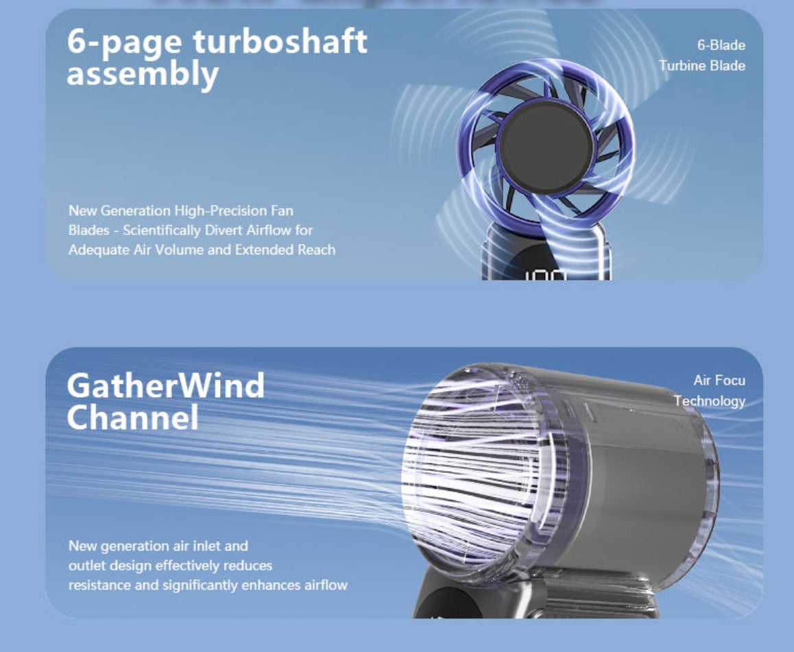 Lightweight rechargeable fan