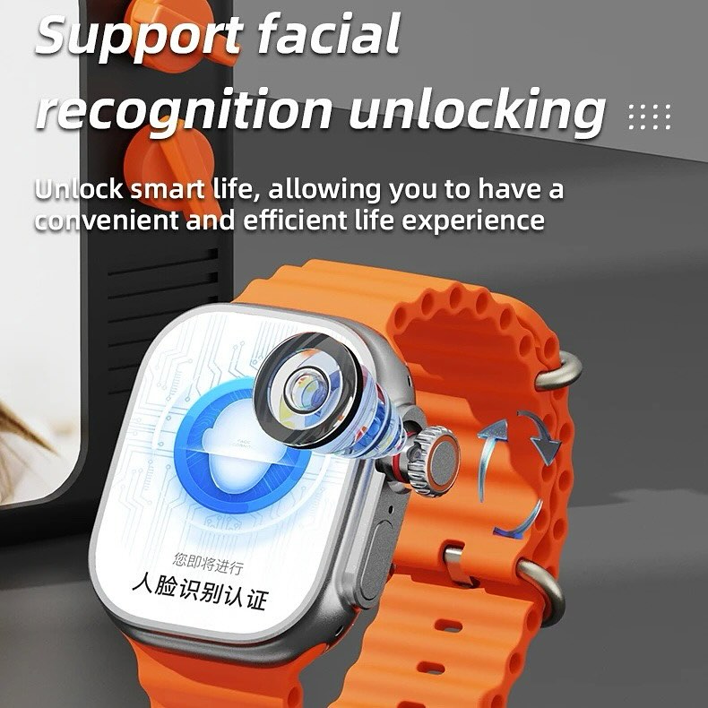 S12 Ultra SIM card android 4G smartwatch Rotating 360Camera 2GB RAM