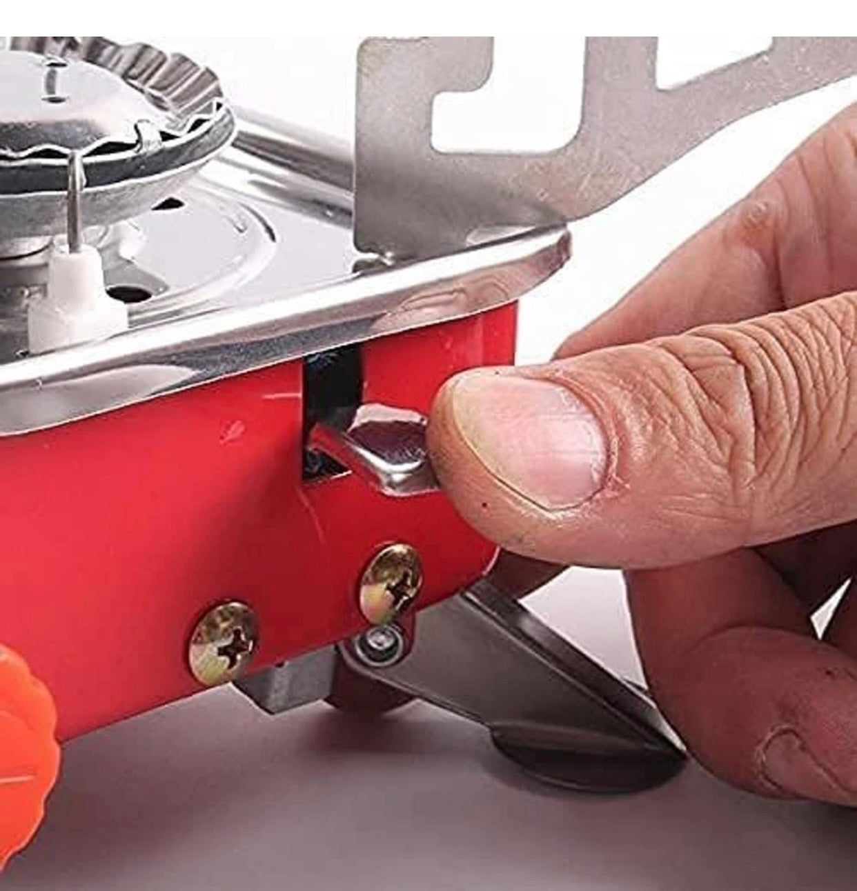 Ultralight Camping Stove Portable Mini Outdoor
Folding Metal Camping Gas Stainless Steel
Manual Butane Gas Stove (1 Burners)