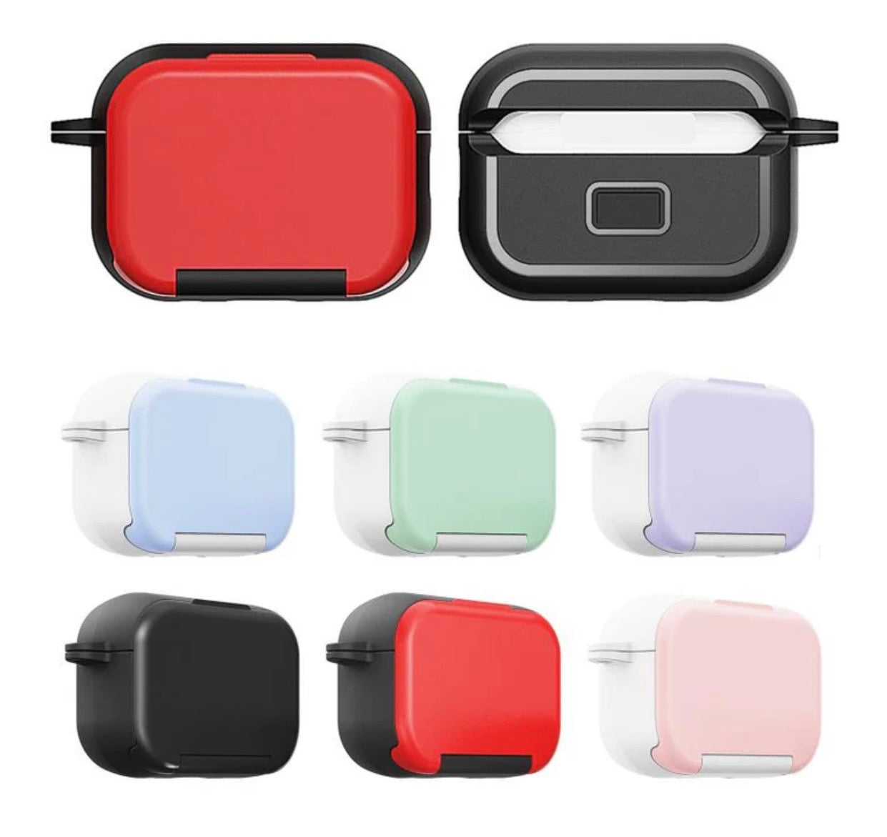 For AirPods Pro 2 Mirror Stand Silicone Earphones Protective Case(Green)