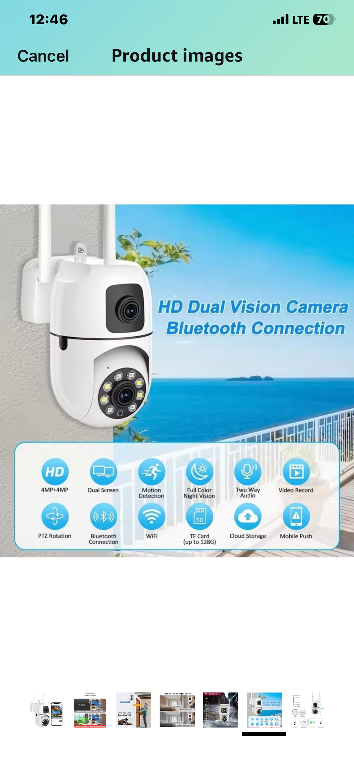 Dual Lens Hd 3MP+3MP 1080P 360° Pan & Tilt Home Security Camera