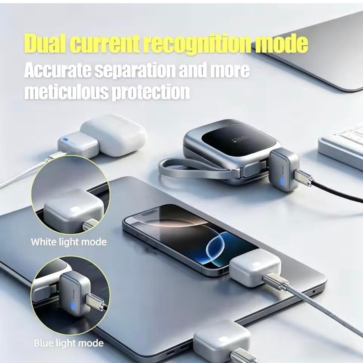Smart Charger mini Adapter with Auto Power disconnector | Light Weight | for Android, iOS, Tablet etc