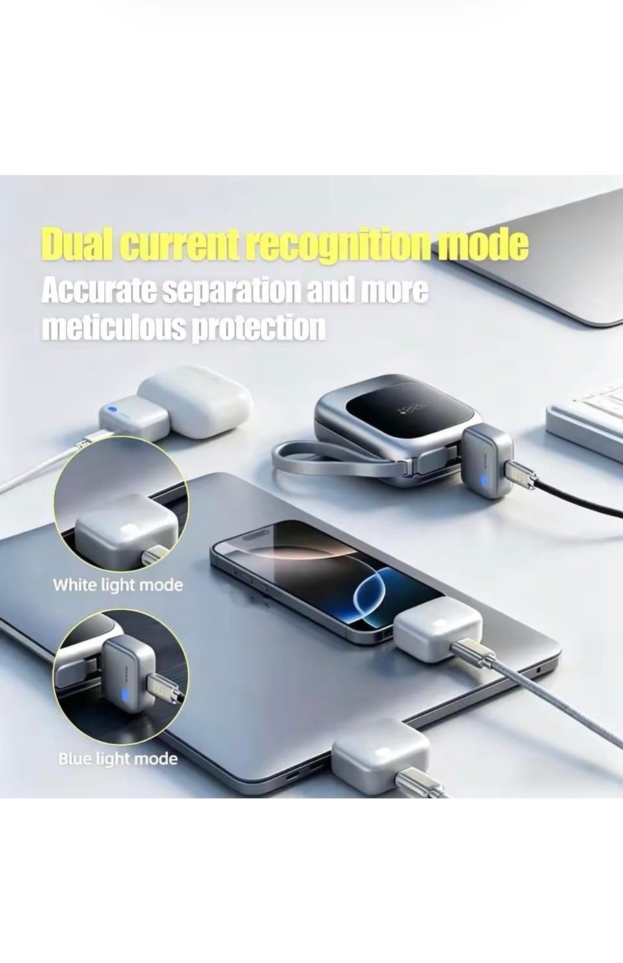 Smart Charger mini Adapter with Auto Power disconnector | Light Weight | for Android, iOS, Tablet etc