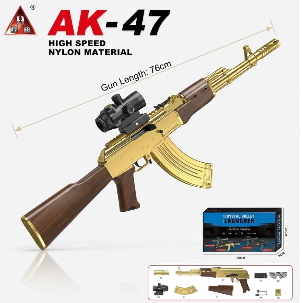 Ak47 Crystal Orbeeze Bullet Gun Toy For Kids