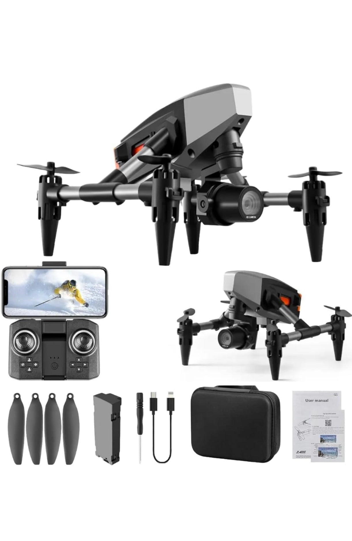 XD1 DRONE Drone-with-1080P-Camera-One-Key-Take-Off-Land-4K
